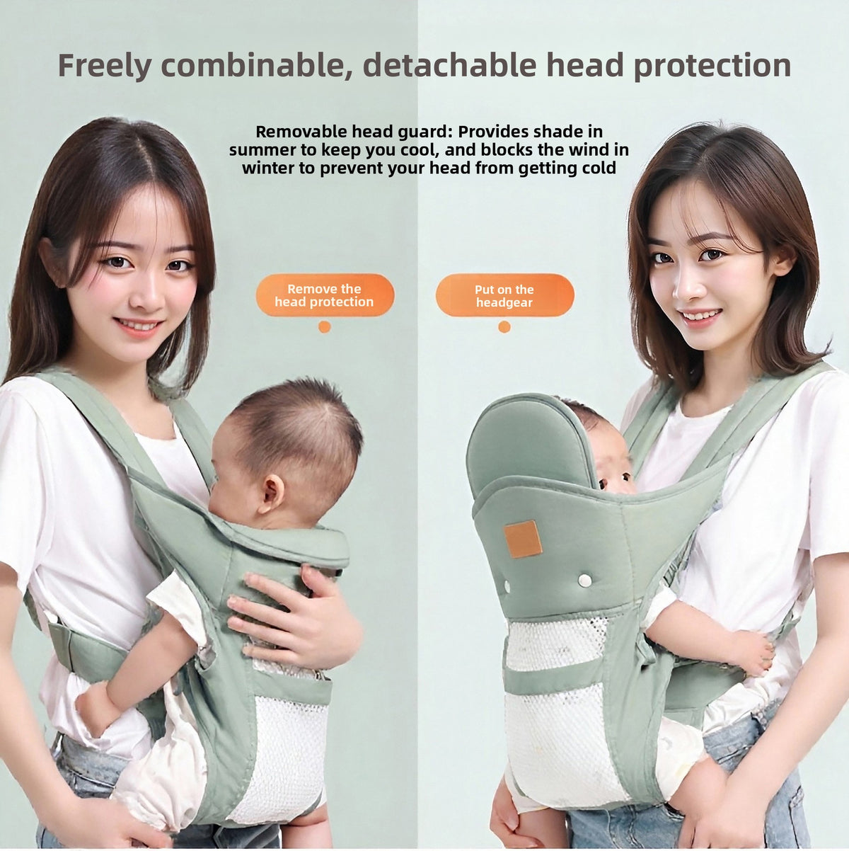 Lightweight Baby Carrier in Mesh & Cloth Styles