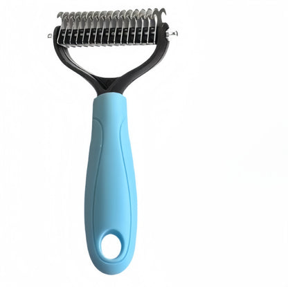 Double-Sided Pet Deshedding & Detangling Brush