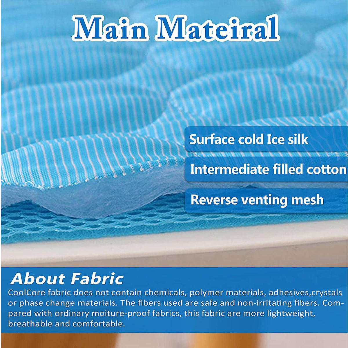Ice Silk Dog Cooling Mat