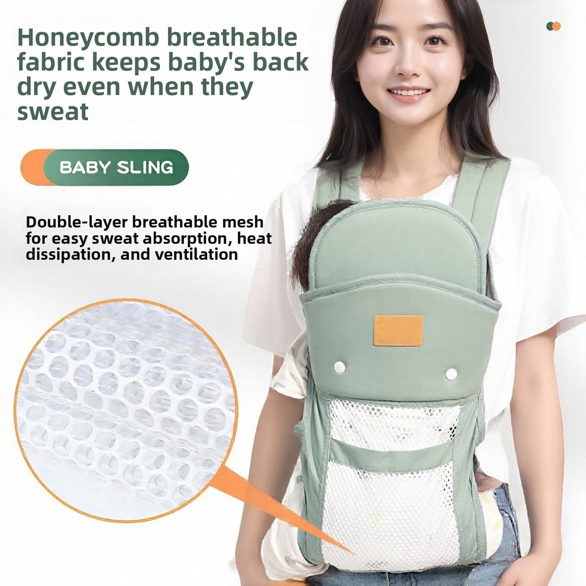 Lightweight Baby Carrier in Mesh & Cloth Styles