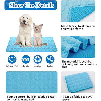 Ice Silk Dog Cooling Mat